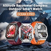 abordables Relojes inteligentes-LOKMAT OCEAN 3 PRO Reloj inteligente 2.1 pulgada Smartwatch Reloj elegante Bluetooth Podómetro Recordatorio de Llamadas Seguimiento de Actividad Compatible con Android iOS Mujer Hombre Larga espera