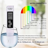 levne Domácí spotřební materiál-3v1 metr digitální tester kvality vody tds ec metr teploměr pero multifunkční digitální tester kvality vody pro měření teploty vody ppm tester tds metr digitální tester kvality vody