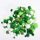 levne Antistresové pomůcky-2ks vysoce elastický gradient vánoční barevné plyšové koule diy plyšová koule dětské ručně vyráběné šperky materiál doplňky