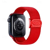 זול להקות Apple Watch-רצועת ספורט מותאם ל רצועת השעון של Apple Watch 38 מ&quot;מ 40 מ&quot;מ 41 מ&quot;מ 42 מ&quot;מ 44 מ&quot;מ 45 מ&quot;מ 49 מ&quot;מ אלסטי מתכוונן ניילון רצועת שעון חלופית ל iwatch Ultra 2 Series 9 8 7 SE 6 5 4 3 2 1