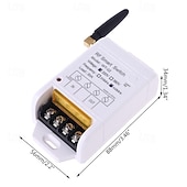 billiga Smarta strömbrytare-AC 220V 30A trådlös fjärrkontrollbrytare, högeffekts RF smart brytarsats med 433mhz sändare för vattenpump, motor, LED-lampor, industriell utrustning, extern antennmottagare med lång räckvidd