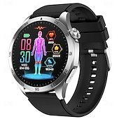 preiswerte Smartwatch-Smartwatch für Herren - Blutzucker ECG Blutdruck Körpertemperaturüberwachung IP68 wasserdichter Fitness-Tracker