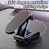 cheap Car Holder-Phone Mount for Car Windshield Rotatable Foldable Magnetic Phone Holder for Car Dashboard Car Truck Compatible with All Mobile Phone Phone Accessory