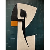 abordables Pinturas abstractas-Pintura de arte abstracto verde pintada a mano, galería de pintura de arte moderno, arte de pared, pinceladas, obra de arte minimalista verde, figura, pintura al óleo, decoración de pared, arte
