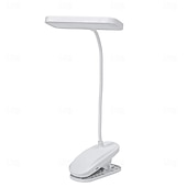 billige Leselys-1 stk 360° fleksibelt arbeidsrom med klemme skrivebordslampe sammenleggbar nattbordslampe for soverommet studere lesing kontorarbeid led touch øyebeskyttelse læring sove og dedikerte skrivebordslamper