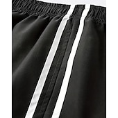 baratos Clássico-Homens Bermuda Cargo Calção Com Cordão Cintura elástica Bolso multi Bloco de cor Vestível Curto Ao ar livre Diário Para Noite Moda Clássico Preto Cáqui