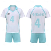 Anime Cosplay Costume Outfits T-shirt Cosplay Suits Carnival Masquerade Shorts T-shirt For Men's Women's Adults'4