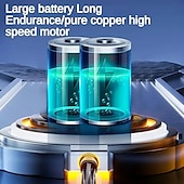olcso Ventilátorok-Kétmotoros Hordozható Légkondicionáló Ventilátor – 5 Sebességes USB Hűtő Levegő Fújó Nagy Akkumulátorral Kempingezéshez és Utazáshoz