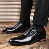 abordables Officiel-chaussures habillées classiques en cuir marron pour hommes - idéales pour les événements formels et les réunions d&#039;affaires