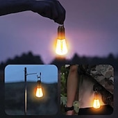 cheap Street Lights-Portable Camping Light LED Camping Lamp with Hook Portable Lantern Type-C Charging Waterproof for Hiking Fishing