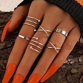abordables Parures de Bijoux-Ensemble d&#039;anneaux Bagues For Femme Mariage Soirée Cadeau Alliage Le style rétro