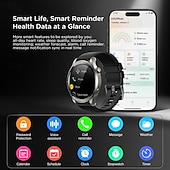 cheap Smartwatch-Joyroom JR-FV1 Smart Watch 1.43 inch Smartwatch Fitness Running Watch Bluetooth Pedometer Call Reminder Fitness Tracker Compatible with Android iOS Women Men Long Standby Hands-Free Calls Waterproof