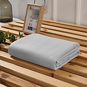 baratos Cobertores &amp; Mantas-Cobertor de resfriamento de fibra de bambu, capa macia para sofá, quarto, ar condicionado, verão, cobertor de respiração fresco
