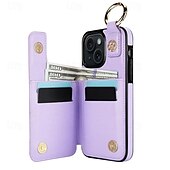Χαμηλού Κόστους iPhone Θήκες-τηλέφωνο tok Για iPhone 16 iPhone 15 Pro Max iPhone 14 13 12 11 Pro Max Plus Mini SE Θήκη κάρτας πορτοφολιού Φερμουάρ Σταντ ποδηλάτου Υποδοχή κάρτας Ρετρό TPU PU δέρμα