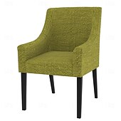 Linen Cotton Chair Cover with Armrests Solid Color Quilted Slipcovers SAKcover LITB PRIME cover 23