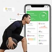 baratos Smartwatch-696 Smart Watch 3 polegadas Bluetooth Pedometer Lembrete de Chamada Monitor de Sono Monitor de Frequência Cardíaca Oxigênio no Sangue Compatível com Android iOS IP68 Monitor de Frequência Cardíaca
