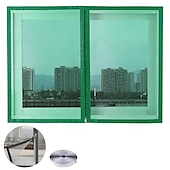 お買い得  窓とドアの画面-メッシュスクリーン蚊ネットウィンドウ用、夏の防虫カーテン、取り外し可能な家庭用スクリーンドア、目に見えないカスタムジッパー蚊ネット調整可能なスクリーンウィンドウ