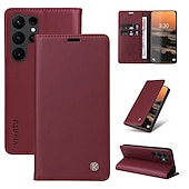 cheap Samsung Cases-Phone Case For Samsung Galaxy S24 S23 S22 S21 S20 Ultra Plus FE A54 A34 A14 Note 20 10 S25 Ultra Wallet Case Magnetic Full Body Protective Kickstand Retro TPU PU Leather