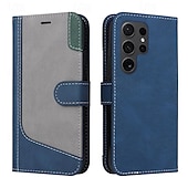 お買い得  サムスン用ケース-Samsung Galaxy S24 S23 S22 S21 S20 Ultra Plus FE A54 A34 A14 S25 Ultra用電話ケース財布型マグネット式フルボディ保護キックスタンド幾何学模様TPU PUレザー