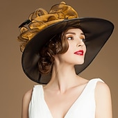 tanie Fascynatory i kapelusze-fascynatory kapelusze organza lodowy jedwab kapelusz kapelusz słońce ślub przyjęcie herbaciane elegancki ślub z kwiatowym nakryciem głowy z piór nakrycie głowy