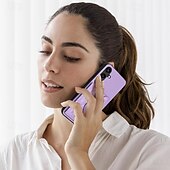 billiga Skal och fodral till Samsung-telefon fodral Till Samsung Galaxy S24 S23 S22 S21 Ultra Plus A55 A35 A25 A15 5G A54 A34 A14 A53 A33 A23 A13 S25 Ultra Skal med stativ med snodd Kortplats Kontor / företag TPU PU läder