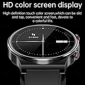 tanie Inteligentne bransoletki-696 p70 zegarek z glukometrem, inteligentny zegarek, 1,32 cala, inteligentna opaska fitness, Bluetooth, EKG + ppg, monitorowanie temperatury, krokomierz, kompatybilny z Androidem, iOS, męskie przypomnienie wiadomości, IP 67, 43 mm, koperta zegarka