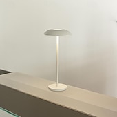 cheap Table Lamps-New Cordless LED Table Lamp Mushroom Portable USB Rechargeable Desk Light with Dimmable Wireless Touch for Outdoor Restaurant Patio Bars