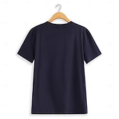 economico T-shirt e Canottiere Elite da Uomo-Per uomo Lettera Maglietta Camicia a Maniche Corte 100% Cotone Manica Corta Grafico Camicia Bianco Blu marino Grigio Maglietta comoda Vacanza Streetwear Abbigliamento di stilista