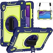 cheap Lenovo Cases-Tablet Case Cover For Lenovo M10 HD 2nd Gen 10.1&quot; TB-X306 Portable Handle 360° Rotation Armor PC Silicone