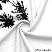 cheap Vacation Tropical T Shirts-Men&#039;s Graphic Coconut Palm Vest Top Sleeveless T Shirt for Men Sleeveless T shirt 3D Print Crew Neck Shirt Vacation Tropical Designer Party Daily Gym White Spring &amp; Summer Clothing Apparel S M L XL