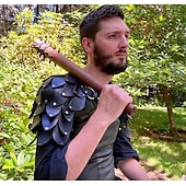 billiga Medeltida-Retro / vintage Medeltida kostymer Renässans Vapen och Rustning Linne Axelrustning Krigare Viking Valhall Herr Maskerad LARP Vuxna Axelrustning Alla årstider