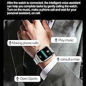 ieftine Ceasuri Smart-iMosi TK16 Ceas inteligent 2.04 inch Uita-te inteligent Bluetooth ECG + PPG Monitorizarea temperaturii Pedometru Compatibil cu Android iOS Dame Bărbați Standby Lung Telefon Hands-Free Rezistent la apă