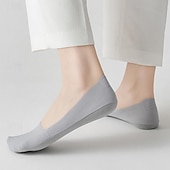 abordables calcetines caseros-5 unids/set calcetines náuticos de seda de hielo calcetines finos antideslizantes de primavera y verano para mujer calcetines inferiores de algodón tacones altos calcetines invisibles de boca poco