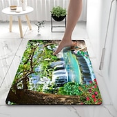economico Tappetini e tappeti-tappetino da bagno forestale antiscivolo deco tappetino da bagno in terra diatomacea tappetino morbido in gomma antiscivolo tappetino da bagno sottile super assorbente ad asciugatura rapida per sotto