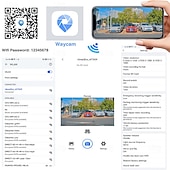 cheap Car DVR-3 Record The Car Inside and Outside The Car Behind The Car Wireless Tachograph 2K HD Night Vision APP Mobile Internet Recorder