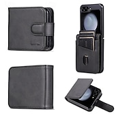 halpa Samsung-kotelot-puhelin Etui Käyttötarkoitus Samsung Galaxy Z-kääntö 7 Z Flip 6 Z Flip 5 Z Flip 4 Z Flip 3 Läppäkotelo Koko vartalon suoja Korttipaikka Iskunkestävä Retro PC PU-nahka