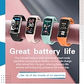 お買い得  スマートブレスレット-696 H28 スマートウォッチ 1.58 インチ スマートブレスレット ブルートゥース ECG + PPG 歩数計 着信通知 と互換性があります Android iOS 女性 男性 ハンドフリーコール メッセージ受信通知 IP 67 25mmウォッチケース