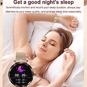 halpa Älykellot-696 NX7PRO Älykello 1.19 inch Älykello Bluetooth EKG + PPG Askelmittari Puhelumuistutus Yhteensopiva Android iOS Naisten Handsfree puhelut Viestimuistutus IP 67 40 mm kellokotelo