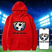 cheap Men&#039;s Custom Clothing-Men&#039;s Hoodie Custom Print Black White Hooded Letter Lace up Pocket Holiday Going out Streetwear Winter Spring &amp;  Fall Clothing Apparel Hoodies Sweatshirts Personalized custom made Long Sleeve