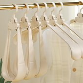 abordables Porte-Vêtements-Paquet de 10 cintres pliants – multifonctionnels pour la maison, le balcon, les voyages, les voyages d&#039;affaires ; rangement portable, épaule large, sans trace, étendoir à vêtements