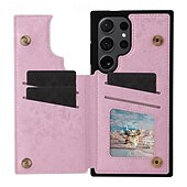 economico Cover Samsung-telefono Custodia Per Samsung Galaxy S24 S23 S22 S21 Ultra Plus S21 FE S25 Ultra Per retro Supporto a molla Slot per schede Resistente agli urti Fiore Floreale TPU PC