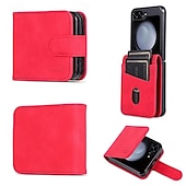 halpa Samsung-kotelot-puhelin Etui Käyttötarkoitus Samsung Galaxy Z-kääntö 7 Z Flip 6 Z Flip 5 Z Flip 4 Z Flip 3 Läppäkotelo Koko vartalon suoja Korttipaikka Iskunkestävä Retro PC PU-nahka
