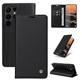 cheap Samsung Cases-Phone Case For Samsung Galaxy S24 S23 S22 S21 S20 Ultra Plus FE A54 A34 A14 Note 20 10 S25 Ultra Wallet Case Magnetic Full Body Protective Kickstand Retro TPU PU Leather