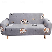 cheap Sofa Cover-Jersey Fabric Lazy Sofa Cover in Florqal&amp; Geometric Pattern for Indoor Use