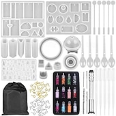 preiswerte Artikel zum Stressabbau-Kristall-Tropfer-Form, Armband-Anhänger, Schmuck-Silikonform, Set mit DIY-Tropfer-Form