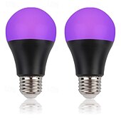 billiga LED-klotlampor-uv led svarta lampor glödlampa 9w e27 led svart glödlampa uv klass 395nm uv party kroppsfärg disco party fluorescerande bubbla självlysande party sovrum uv ljus fluorescerande affisch kroppsfärg