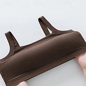 economico Serbatoio Semplice-Top in pizzo senza maniche da donna basic collo a giro nero bianco marrone grigio estate