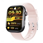 tanie Smartwatche-F100 inteligentny zegarek połączenie bluetooth 2.1 calowy duży ekran ekg hrv 24-godzinny monitor zdrowia tętna sos mężczyźni kobiety smartwatch