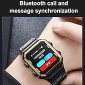 abordables Montres connectées-696 AW38 Montre Connectée Suivi de Fitness ECG PPG Rappel Appel Bluetooth Android iOS IP67 42mm 1.54