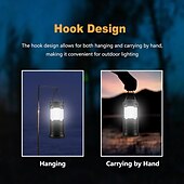 cheap Camping Lights &amp; Lanterns-Portable LED Camping COB Lamp Outdoor Portable Telescopic Flashlight Emergency Hook Horse Lamp Suitable for Hurricane, Emergency, Storm, Outages, Outdoor Collapsible Lanterns